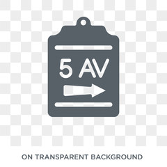 Fifth avenue icon. Trendy flat vector Fifth avenue icon on transparent background from United States of America collection. High quality filled Fifth avenue symbol use for web and mobile