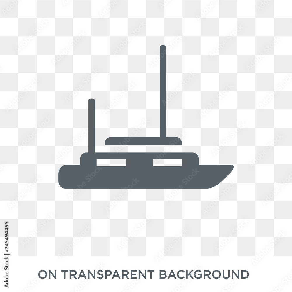 Poster yawl icon. yawl design concept from transportation collection. simple element vector illustration on