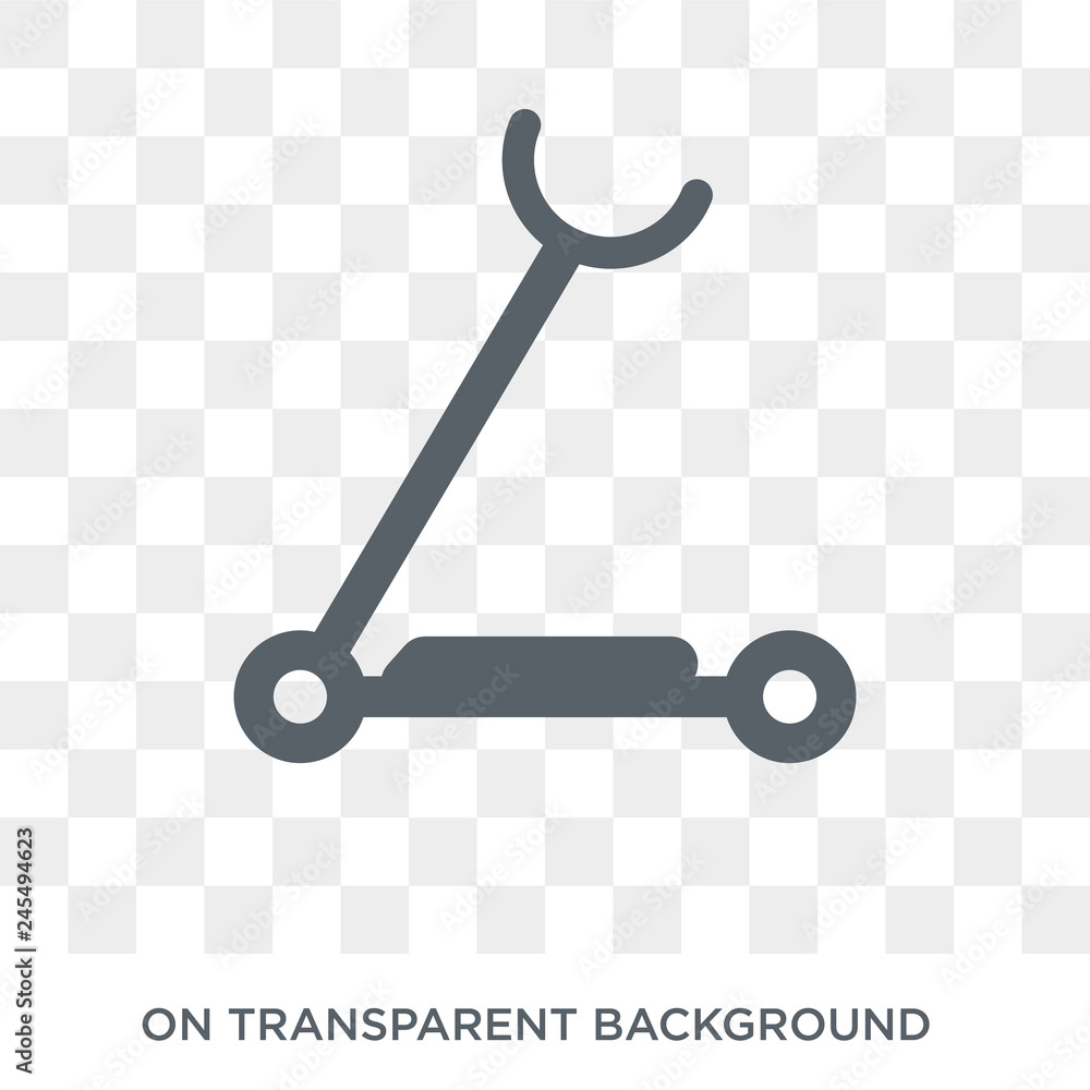 Poster scooter icon. scooter design concept from collection. simple element vector illustration on transpar