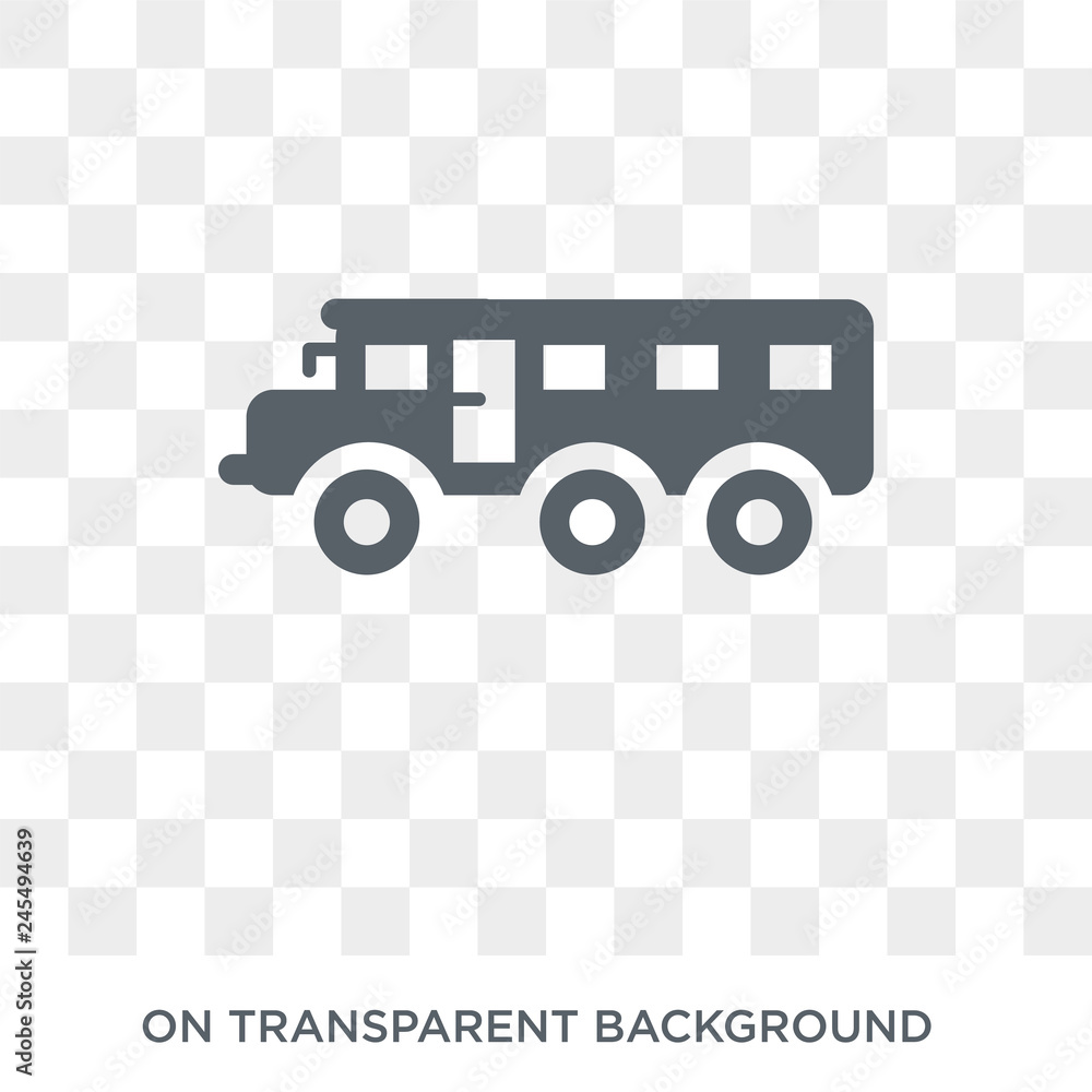 Poster school bus icon. school bus design concept from collection. simple element vector illustration on tr