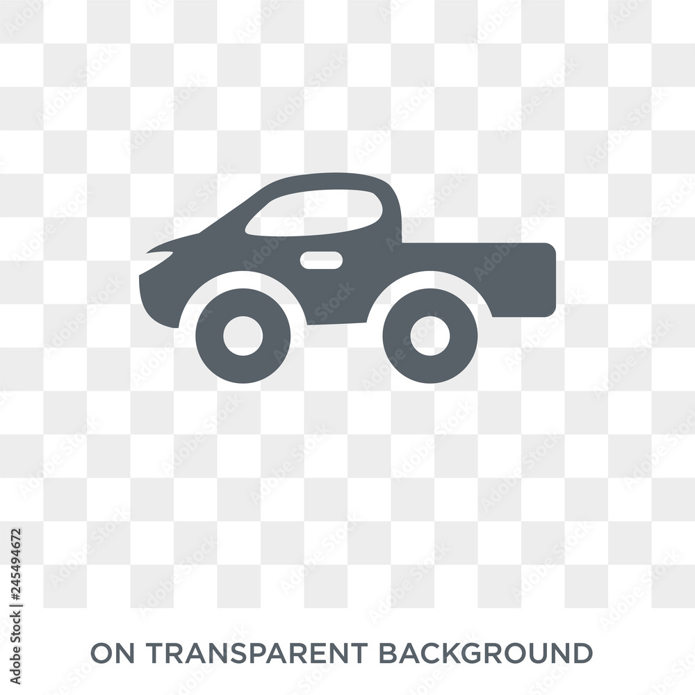 Poster pickup icon. pickup design concept from collection. simple element vector illustration on transparen