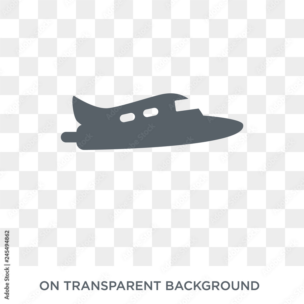 Poster hydroplane icon. hydroplane design concept from transportation collection. simple element vector ill