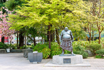Sendai, Japan, Urban sculpture in the park.
  Sendai is one of the greenest cities in Japan, since since its founding, the people of Sendai were obliged to plant trees in their gardens.