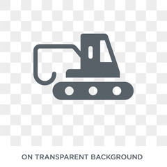 Excavators icon. Excavators design concept from Transportation collection. Simple element vector illustration on transparent background.