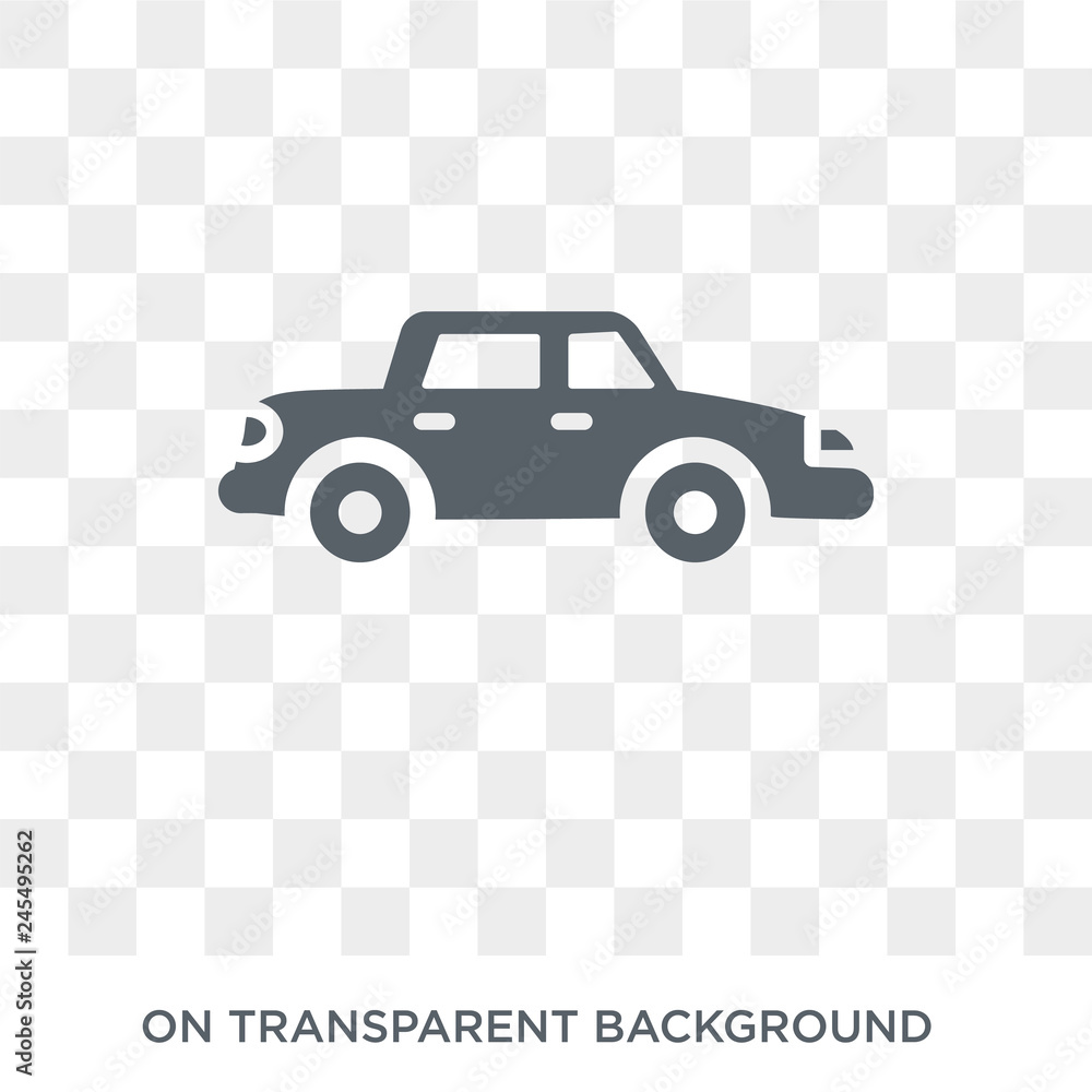 Poster cab icon. cab design concept from collection. simple element vector illustration on transparent back
