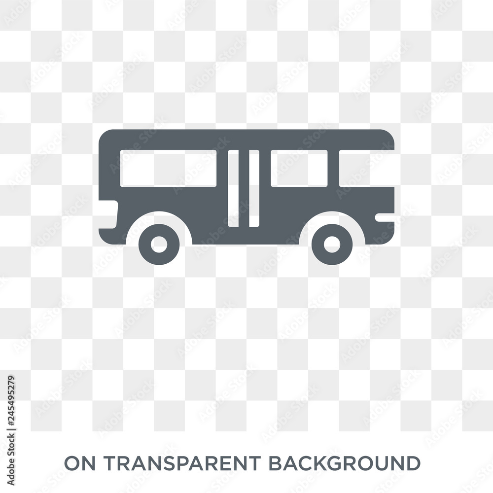 Poster bus icon. bus design concept from collection. simple element vector illustration on transparent back