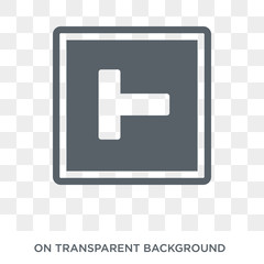 Road work sign icon. Trendy flat vector Road work sign icon on transparent background from traffic sign collection. High quality filled Road work sign symbol use for web and mobile