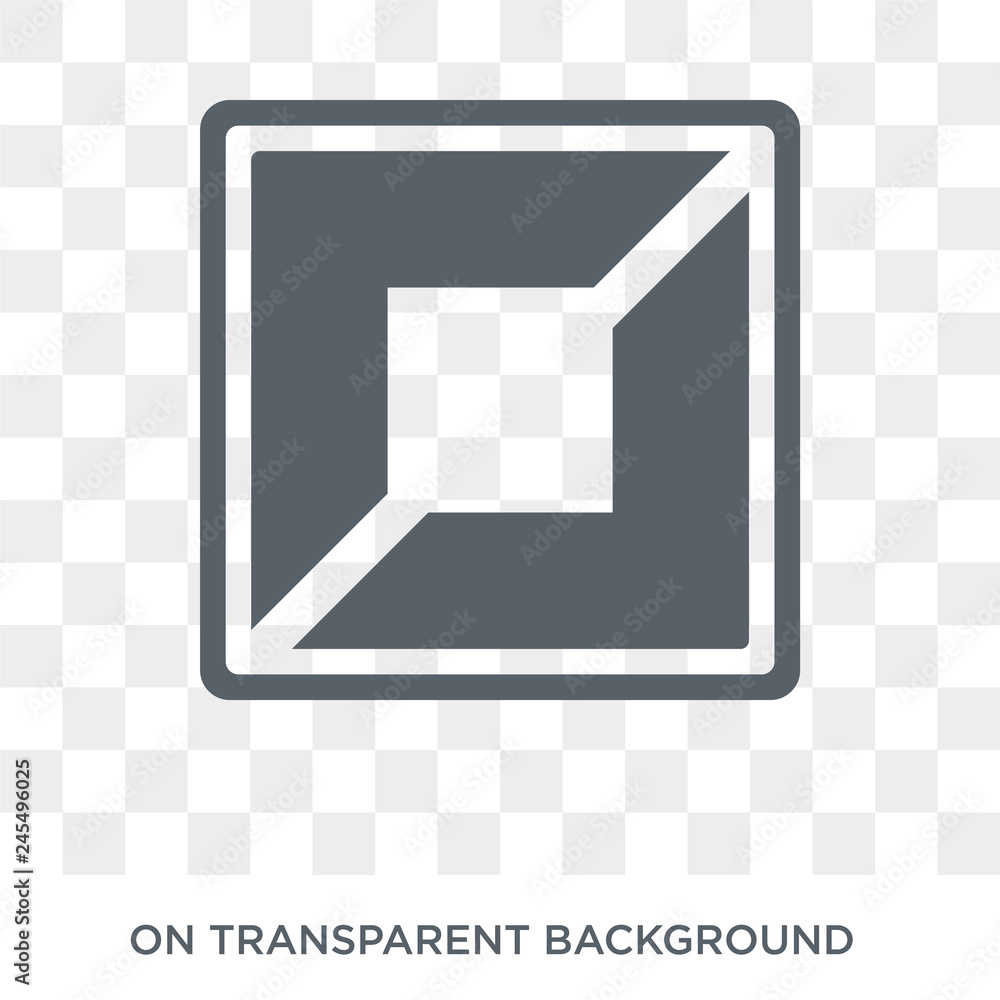Poster end of way sign icon. trendy flat vector end of way sign icon on transparent background from traffic
