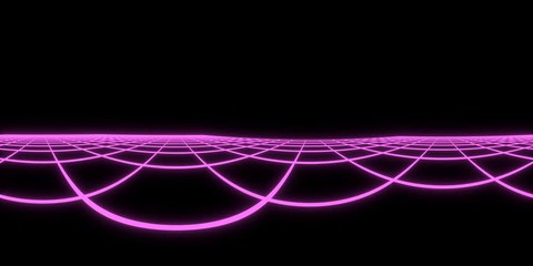 360VR Tron Grid Pink Neon 4K Virtual Reality Animated Loopable Different Movement Directions - Powered by Adobe