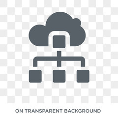 Sitemaps icon. Trendy flat vector Sitemaps icon on transparent background from Technology collection. High quality filled Sitemaps symbol use for web and mobile