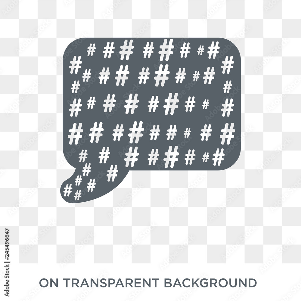 Poster microblogging icon. trendy flat vector microblogging icon on transparent background from technology 