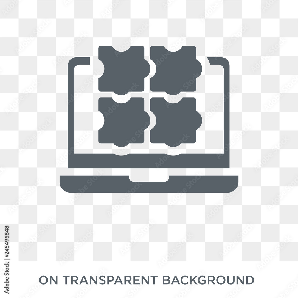 Poster elements icon. trendy flat vector elements icon on transparent background from technology collection