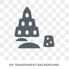 Sand castle icon. Sand castle design concept from  collection. Simple element vector illustration on transparent background.
