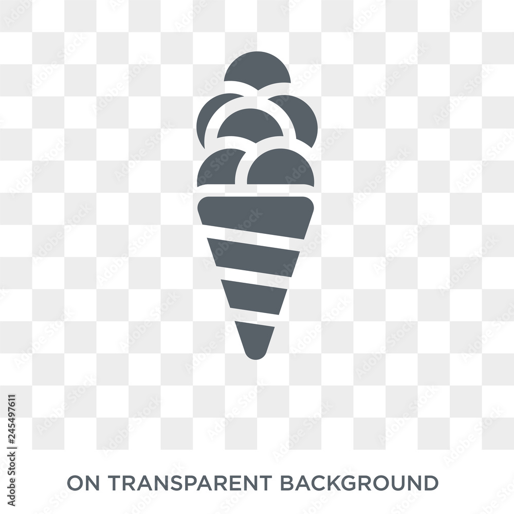 Poster ice cream icon. ice cream design concept from collection. simple element vector illustration on tran