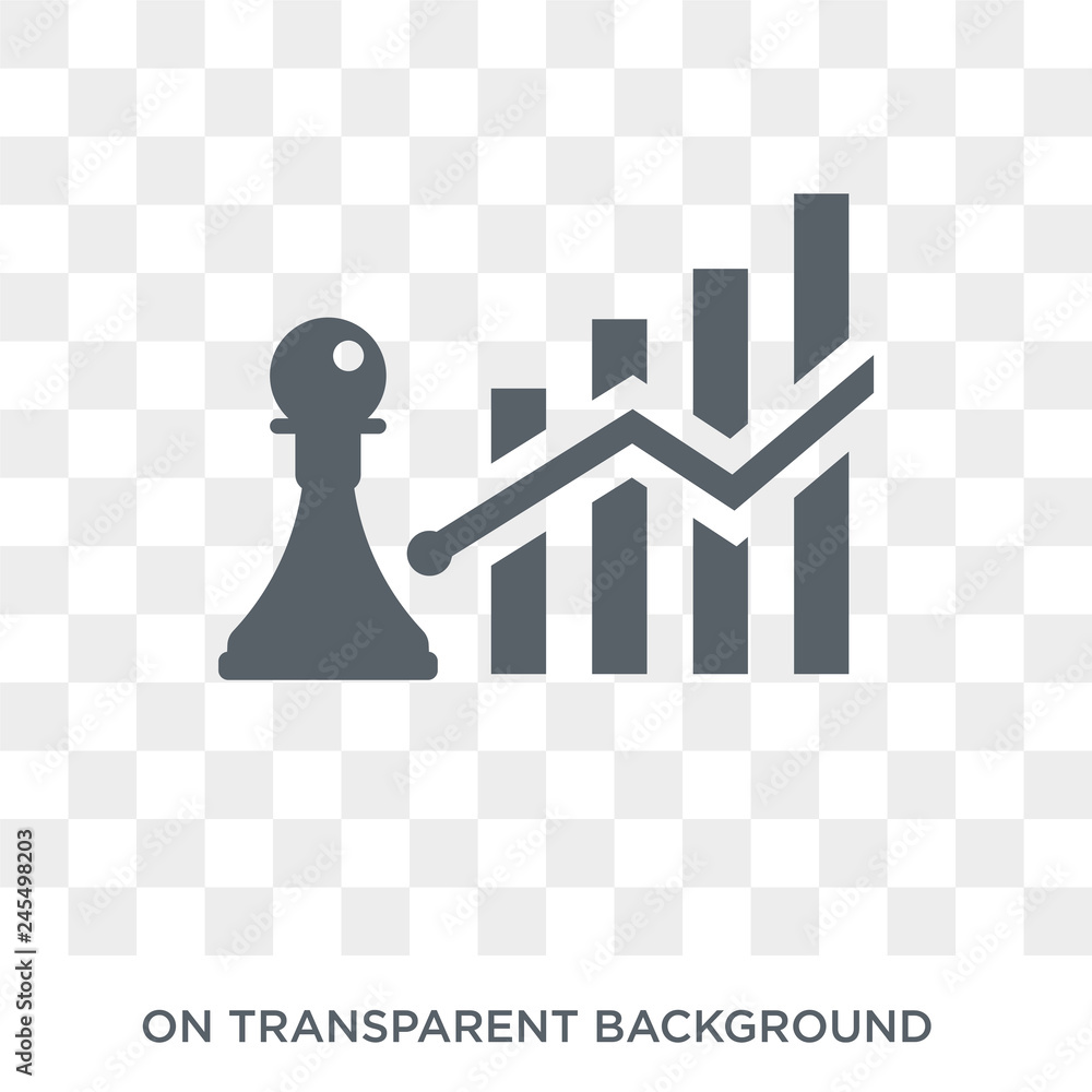Poster pawn icon. pawn design concept from collection. simple element vector illustration on transparent ba
