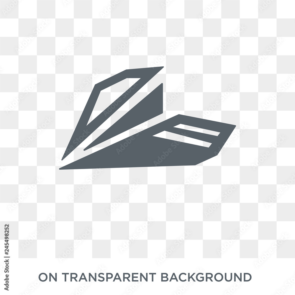 Poster paper plane icon. paper plane design concept from collection. simple element vector illustration on 