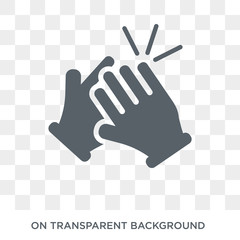Clap icon. Clap design concept from Success collection. Simple element vector illustration on transparent background.