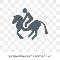 horse racing icon. Trendy flat vector horse racing icon on transparent background from sport collection. High quality filled horse racing symbol use for web and mobile