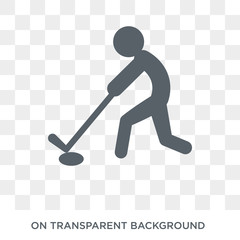 Hockey icon. Trendy flat vector Hockey icon on transparent background from sport collection. High quality filled Hockey symbol use for web and mobile