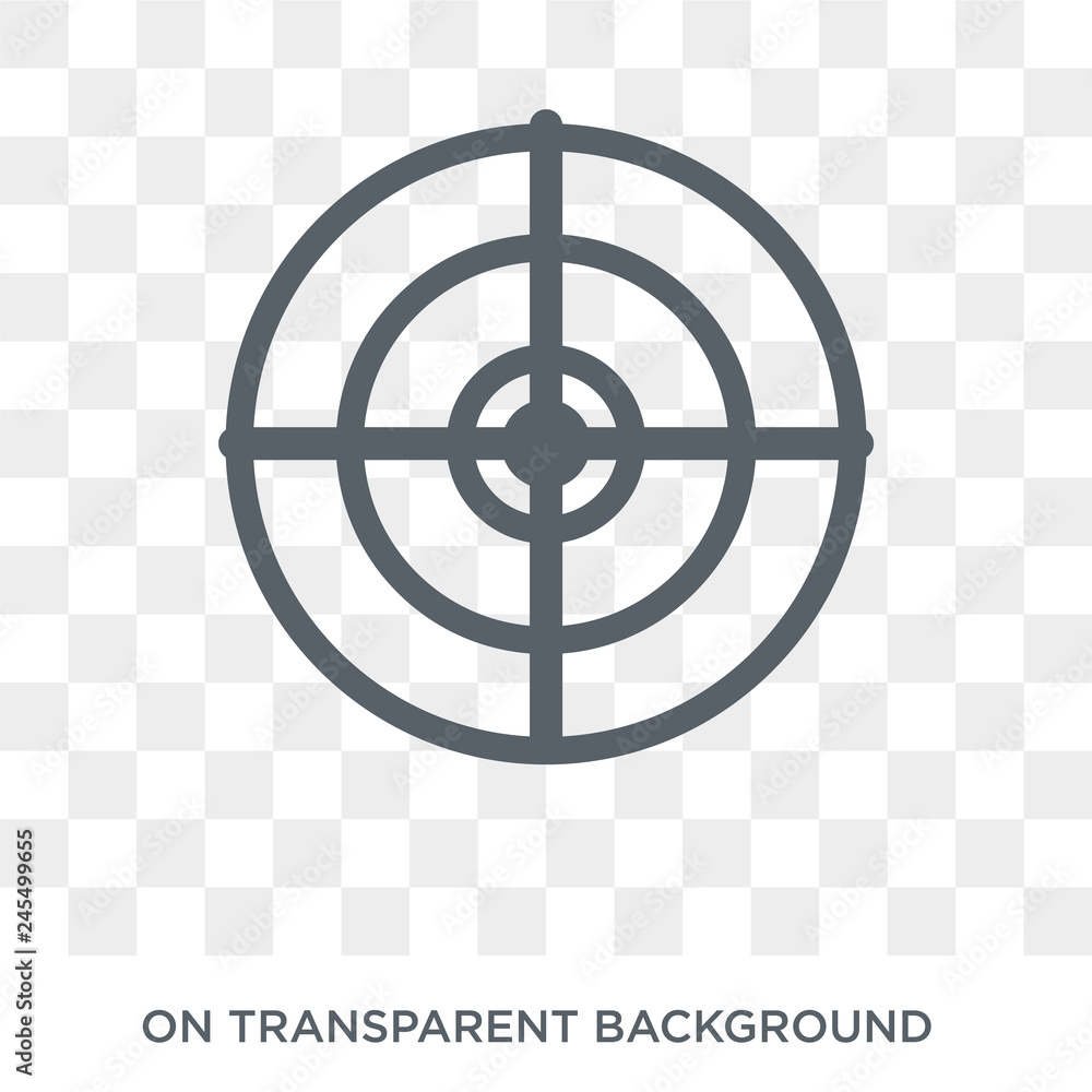 Poster dart board icon. trendy flat vector dart board icon on transparent background from sport collection.