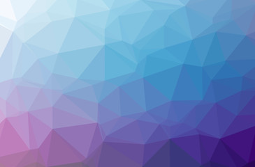 Illustration of abstract Blue And Purple horizontal low poly background. Beautiful polygon design pattern.