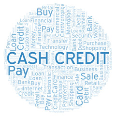 Cash Credit word cloud.
