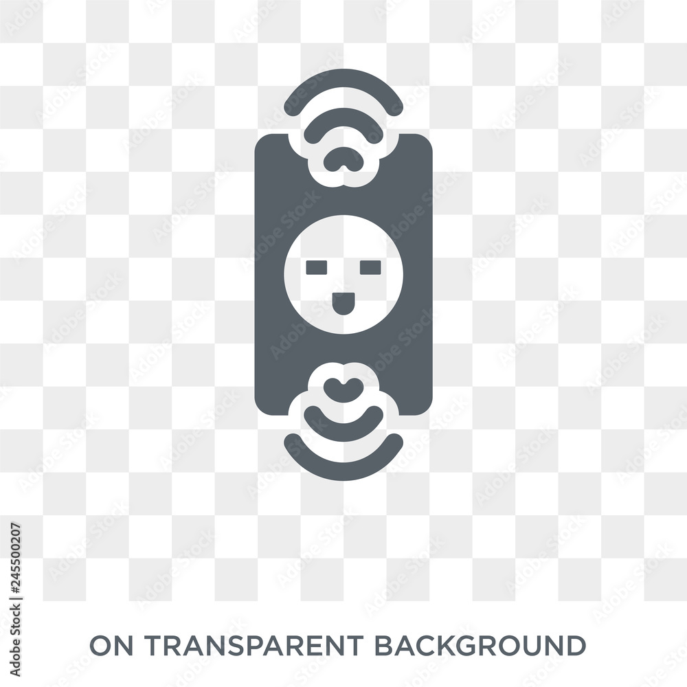 Poster smart plug icon. trendy flat vector smart plug icon on transparent background from smart home collec