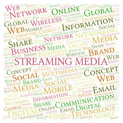 Streaming Media word cloud.