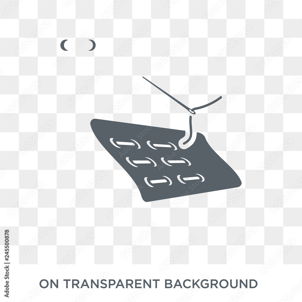 Poster suture icon. suture design concept from sew collection. simple element vector illustration on transp