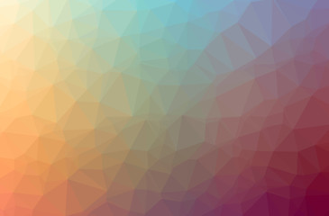 Obraz premium Illustration of abstract Orange horizontal low poly background. Beautiful polygon design pattern.