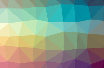 Obraz premium Illustration of abstract Blue, Yellow, Green And Red horizontal low poly background. Beautiful polygon design pattern.