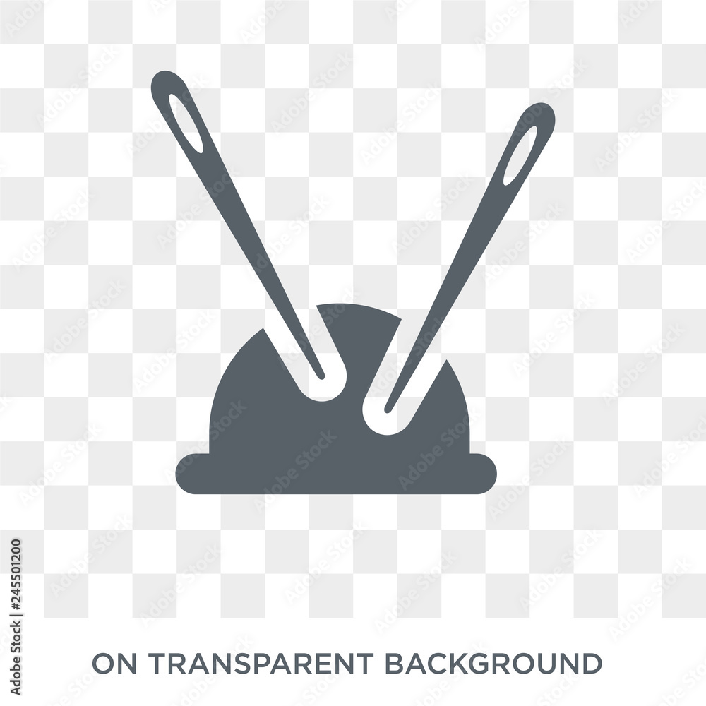 Poster needles icon. needles design concept from collection. simple element vector illustration on transpar