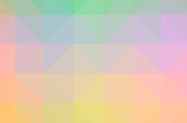 Obraz premium Illustration of abstract Blue, Green, Orange, Yellow horizontal low poly background. Beautiful polygon design pattern.