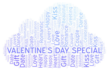 Valentine's Day Special word cloud.