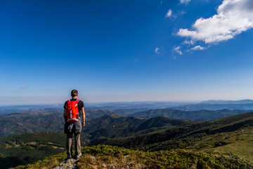trekking in the mountain