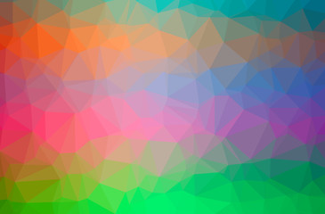 Obraz premium Illustration of abstract Blue, Green, Pink, Red horizontal low poly background. Beautiful polygon design pattern.