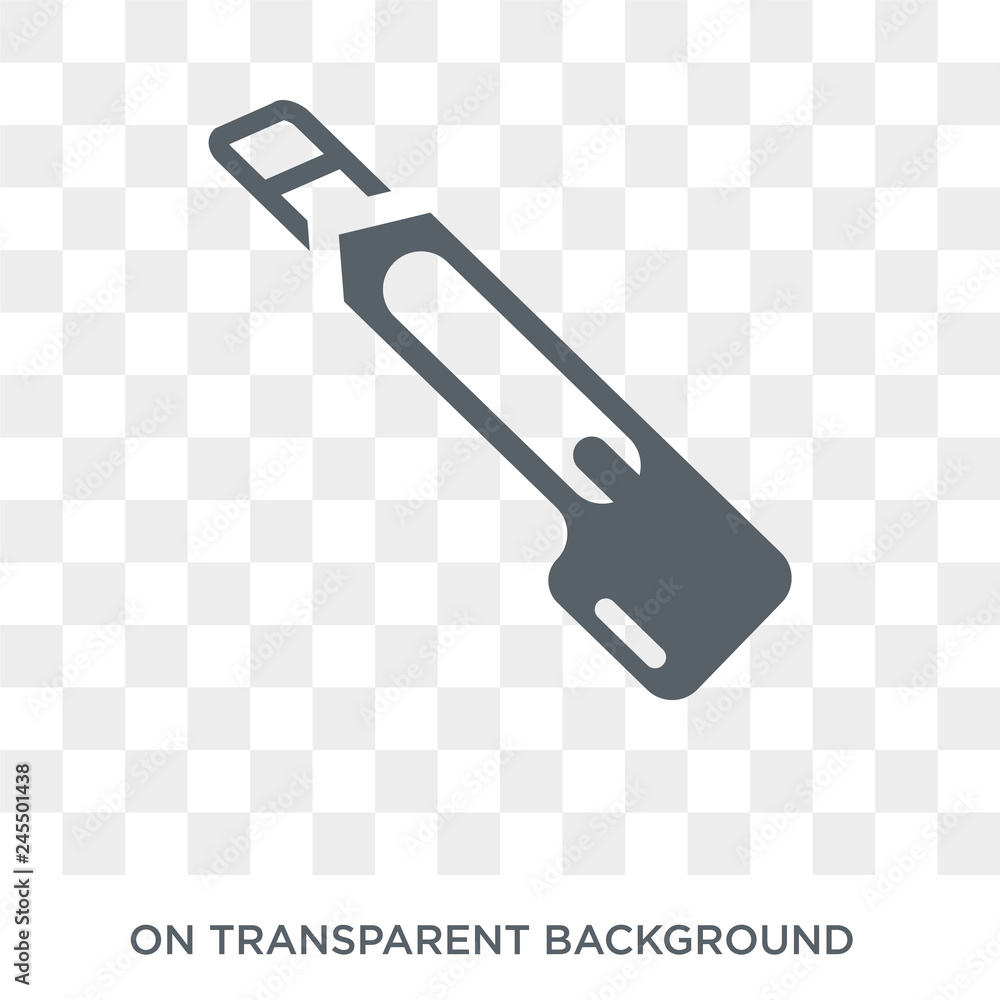 Poster cutter icon. cutter design concept from collection. simple element vector illustration on transparen