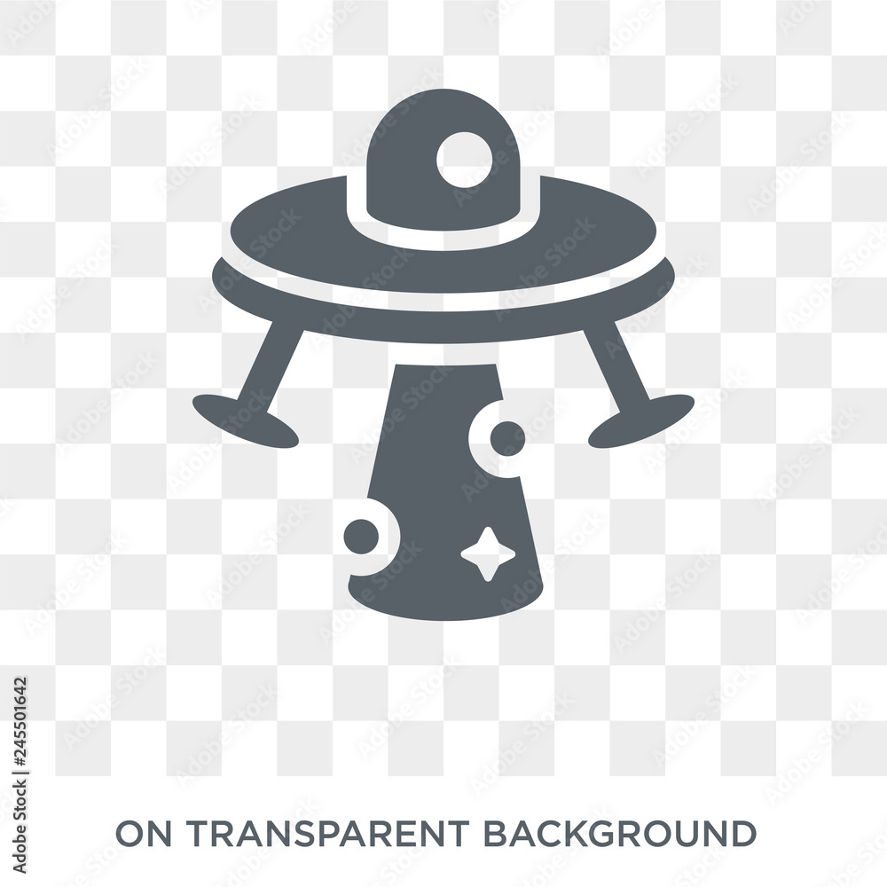 Poster ufo icon. ufo design concept from astronomy collection. simple element vector illustration on transp