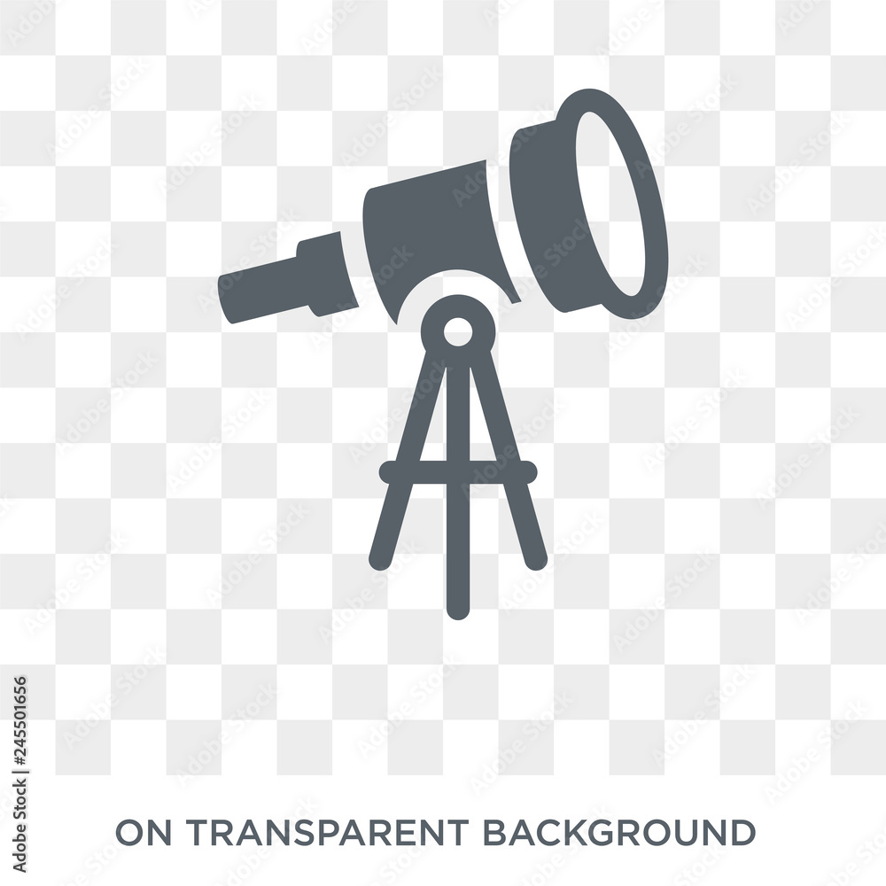 Poster telescope icon. telescope design concept from astronomy collection. simple element vector illustrati