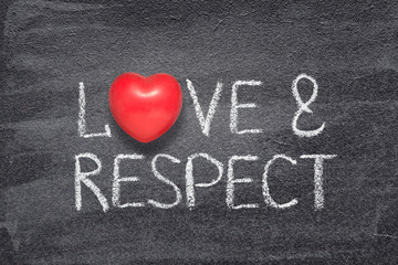 love and respect heart - obrazy, fototapety, plakaty