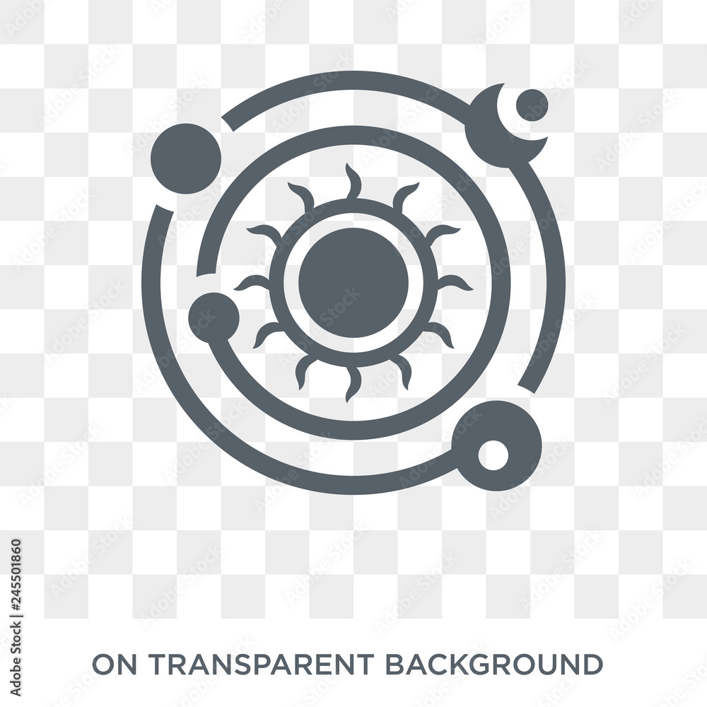 Poster solar system icon. solar system design concept from astronomy collection. simple element vector illu