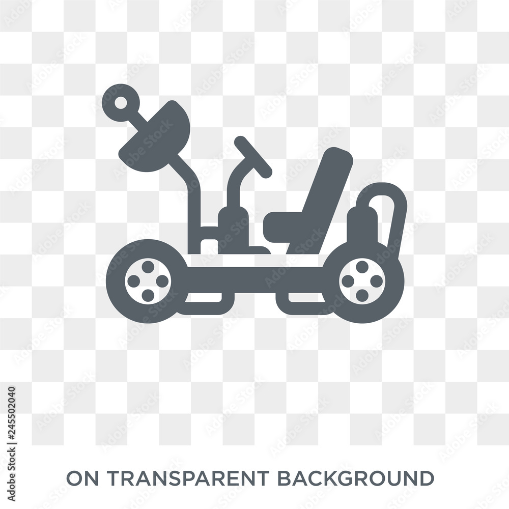 Poster moon rover icon. moon rover design concept from astronomy collection. simple element vector illustra