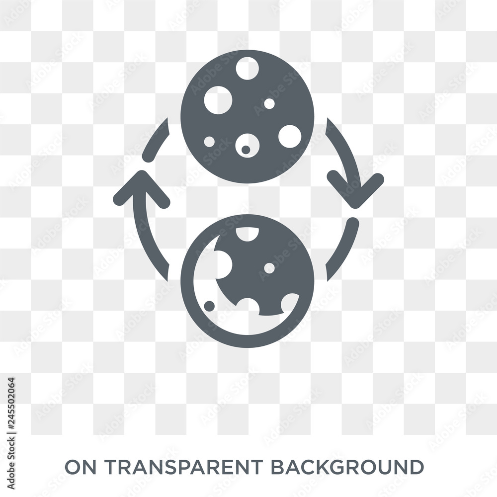 Poster moon phases icon. moon phases design concept from astronomy collection. simple element vector illust