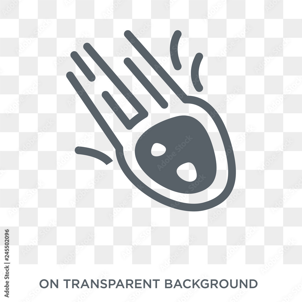 Poster meteor icon. meteor design concept from astronomy collection. simple element vector illustration on 