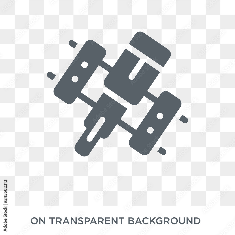 Poster hubble space telescope icon. hubble space telescope design concept from astronomy collection. simple