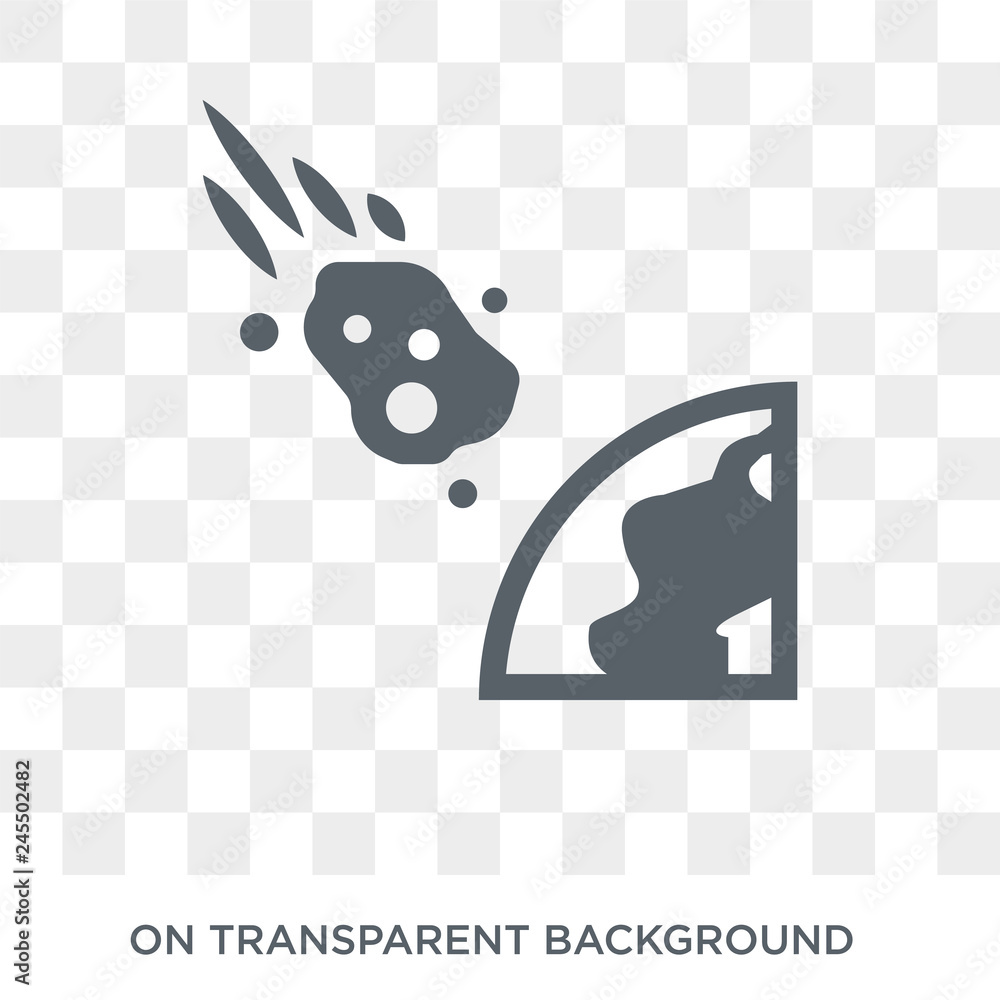 Poster asteroid icon. asteroid design concept from astronomy collection. simple element vector illustration