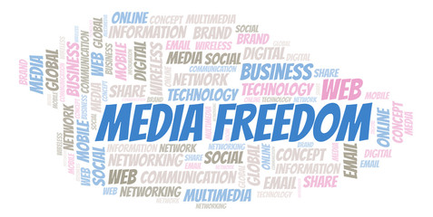 Media Freedom word cloud.