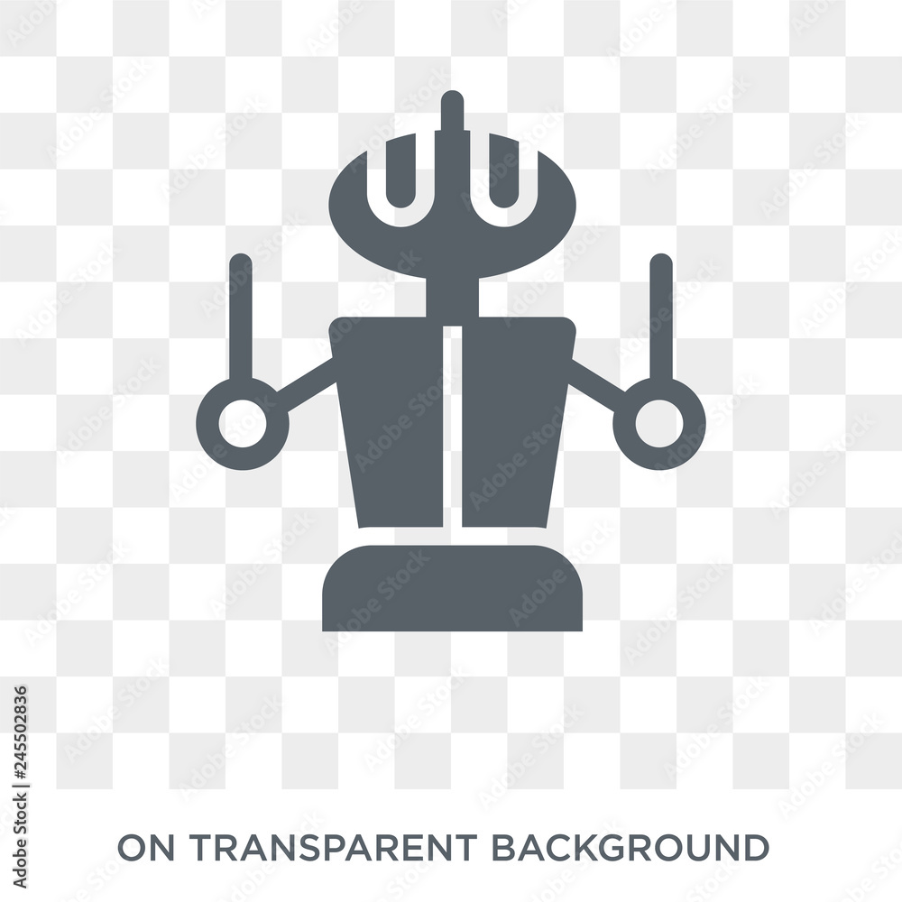 Poster droid icon. droid design concept from science collection. simple element vector illustration on tran