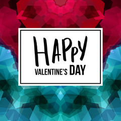 Vector illustration of Valentines day card template.