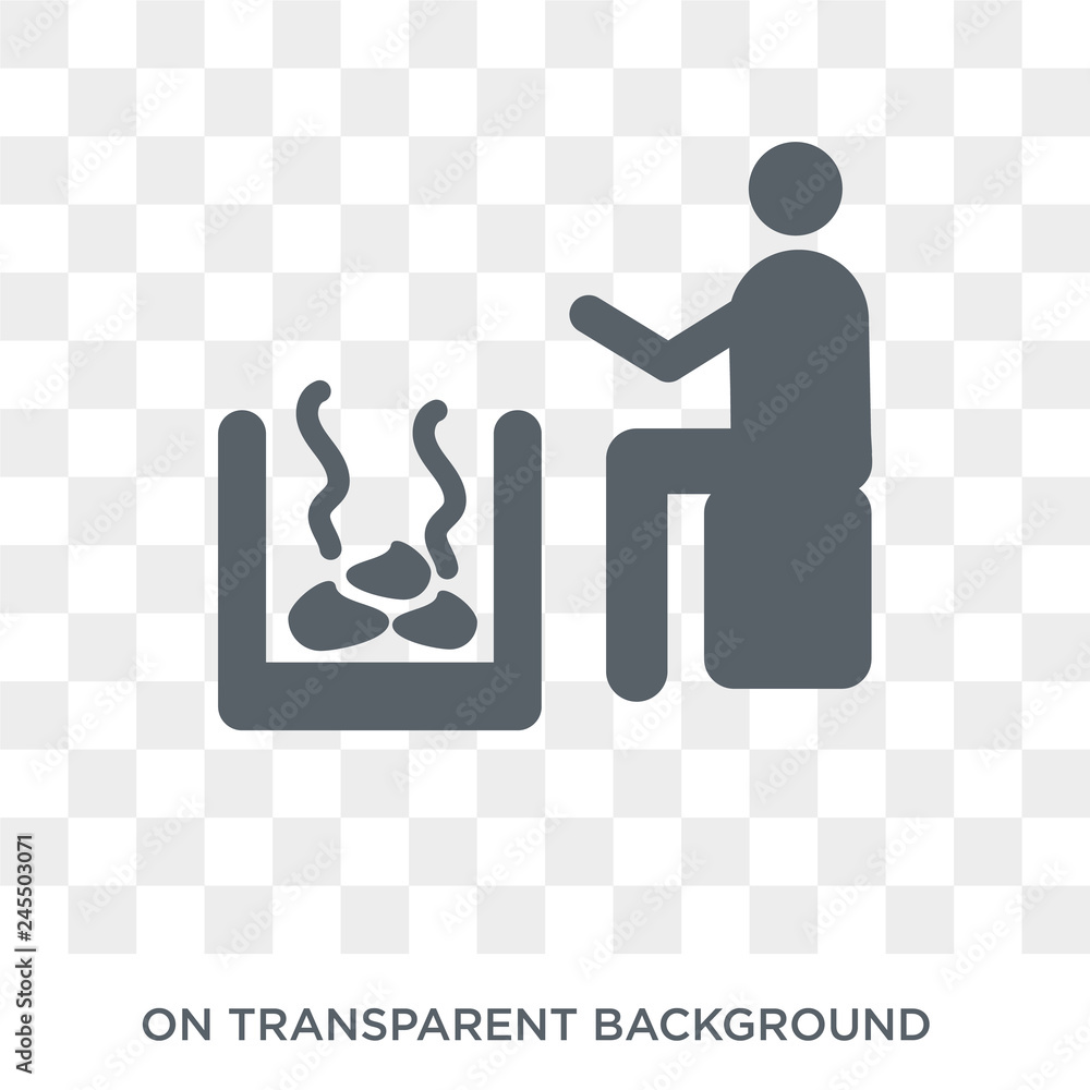 Poster light stimulation icon. trendy flat vector light stimulation icon on transparent background from sau